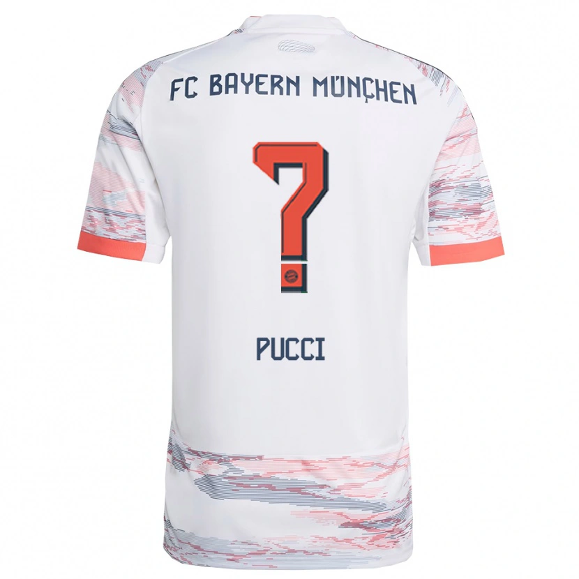 Danxen Dames Xaver Pucci #0 Wit Grijs Uitshirt Uittenue 2025/26 T-Shirt