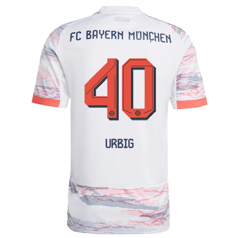 Danxen Dames Jonas Urbig #40 Wit Grijs Uitshirt Uittenue 2025/26 T-Shirt