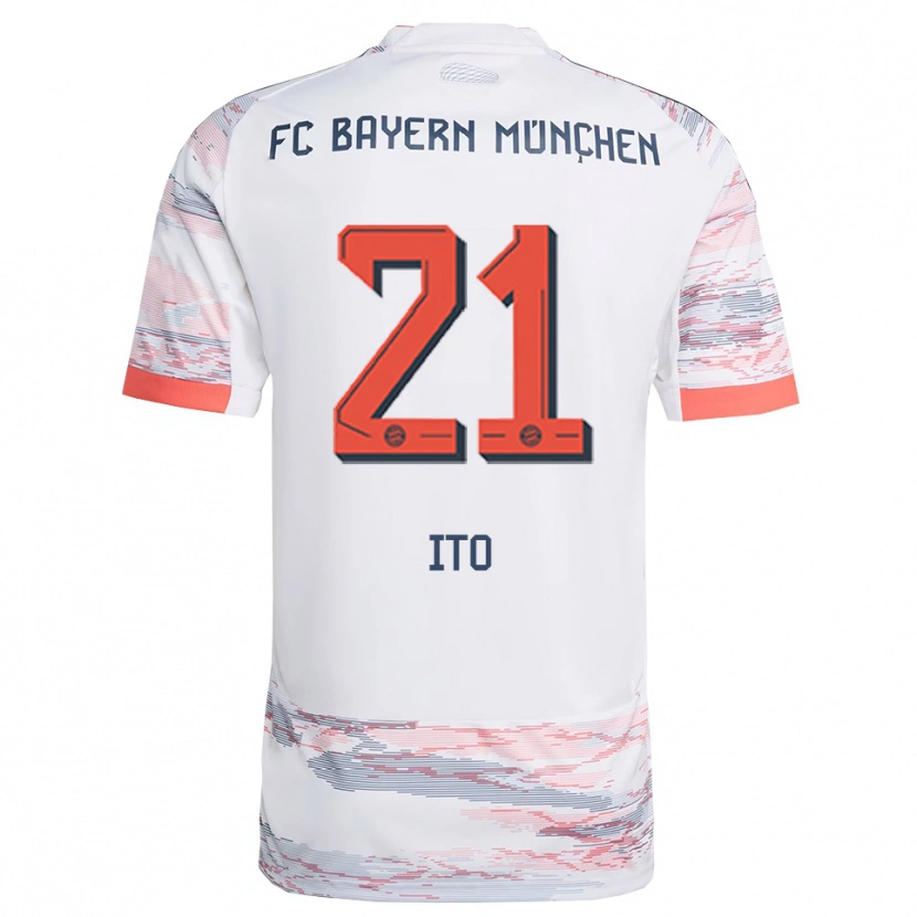 Danxen Dames Hiroki Ito #21 Wit Grijs Uitshirt Uittenue 2025/26 T-Shirt