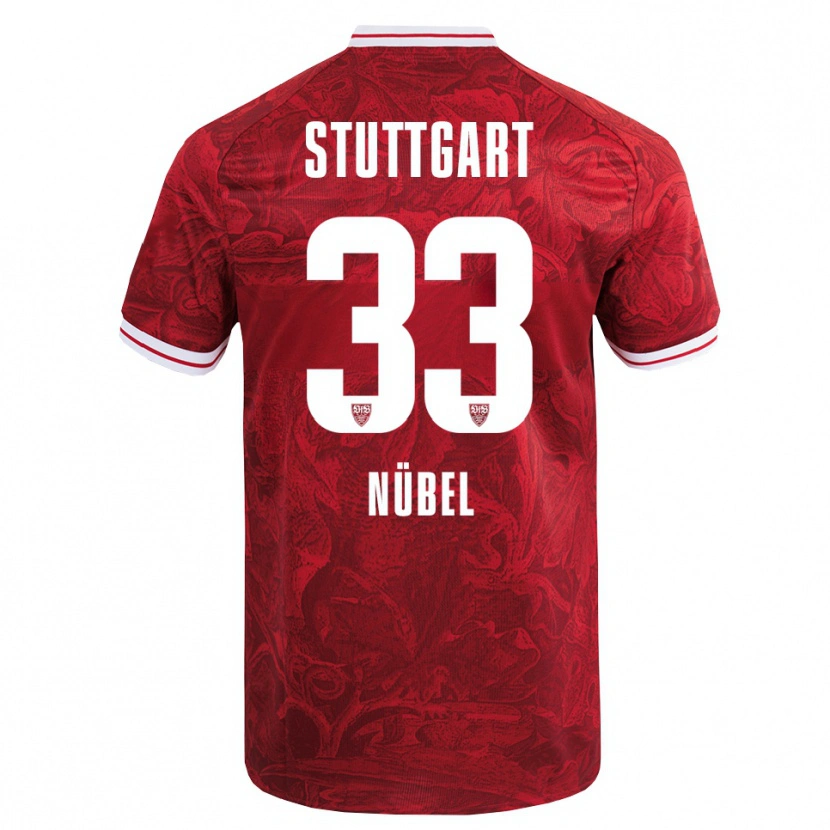 Danxen Dames Alexander Nübel #33 Rood Zwart Uitshirt Uittenue 2025/26 T-Shirt