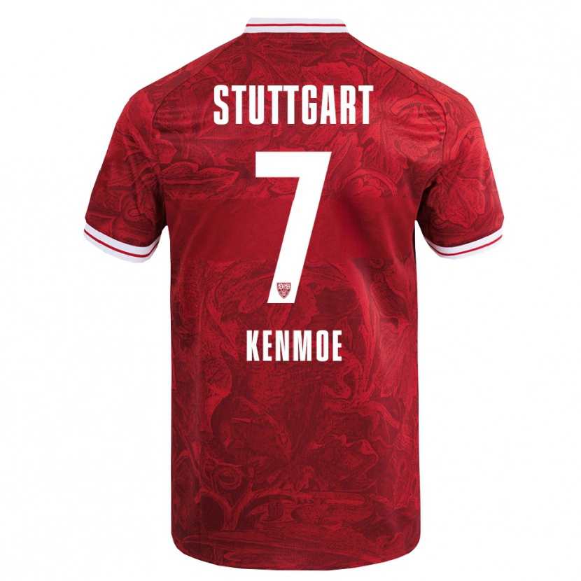 Danxen Dames Brayann Kenmoe #7 Rood Zwart Uitshirt Uittenue 2025/26 T-Shirt