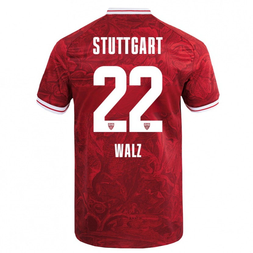 Danxen Dames Tom Walz #22 Rood Zwart Uitshirt Uittenue 2025/26 T-Shirt