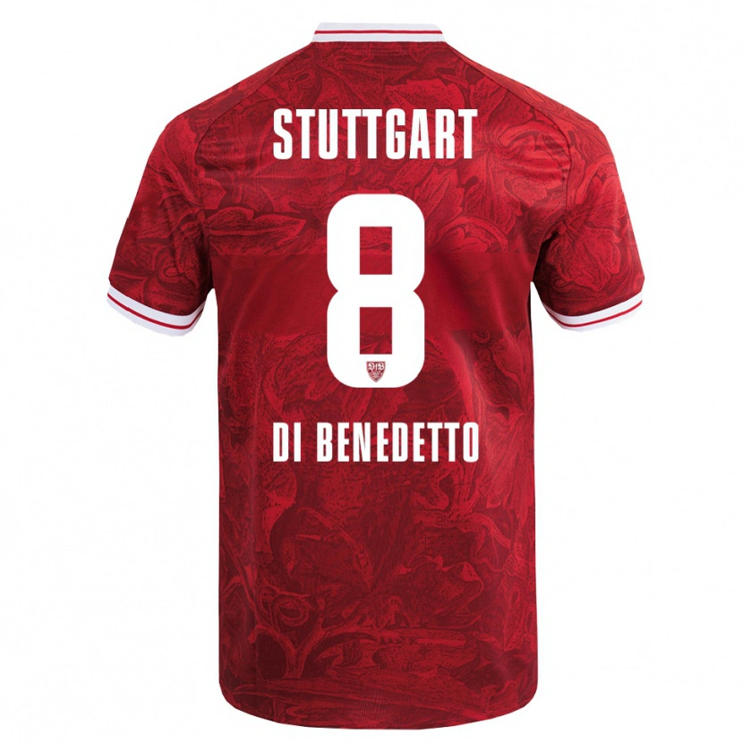 Danxen Dames Samuele Di Benedetto #8 Rood Zwart Uitshirt Uittenue 2025/26 T-Shirt