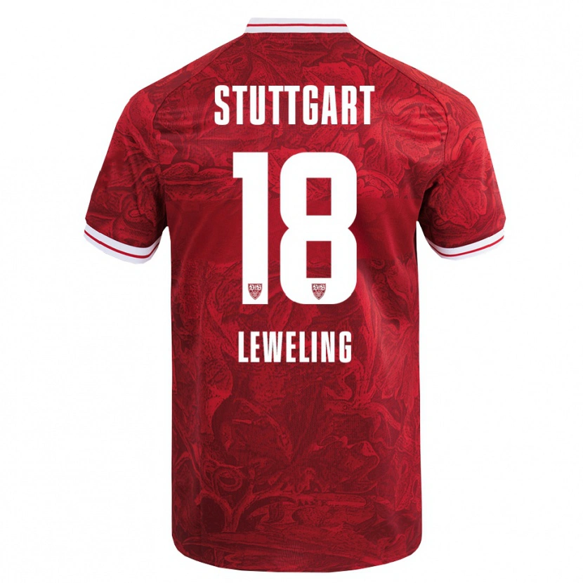Danxen Dames Jamie Leweling #18 Rood Zwart Uitshirt Uittenue 2025/26 T-Shirt