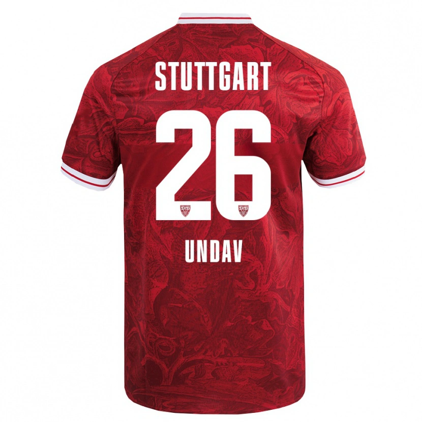 Danxen Dames Deniz Undav #26 Rood Zwart Uitshirt Uittenue 2025/26 T-Shirt