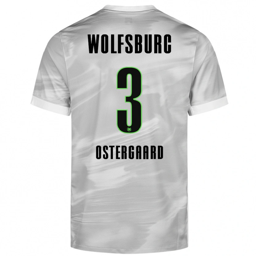 Danxen Dames Christian Östergaard #3 Grijs Wit Uitshirt Uittenue 2025/26 T-Shirt