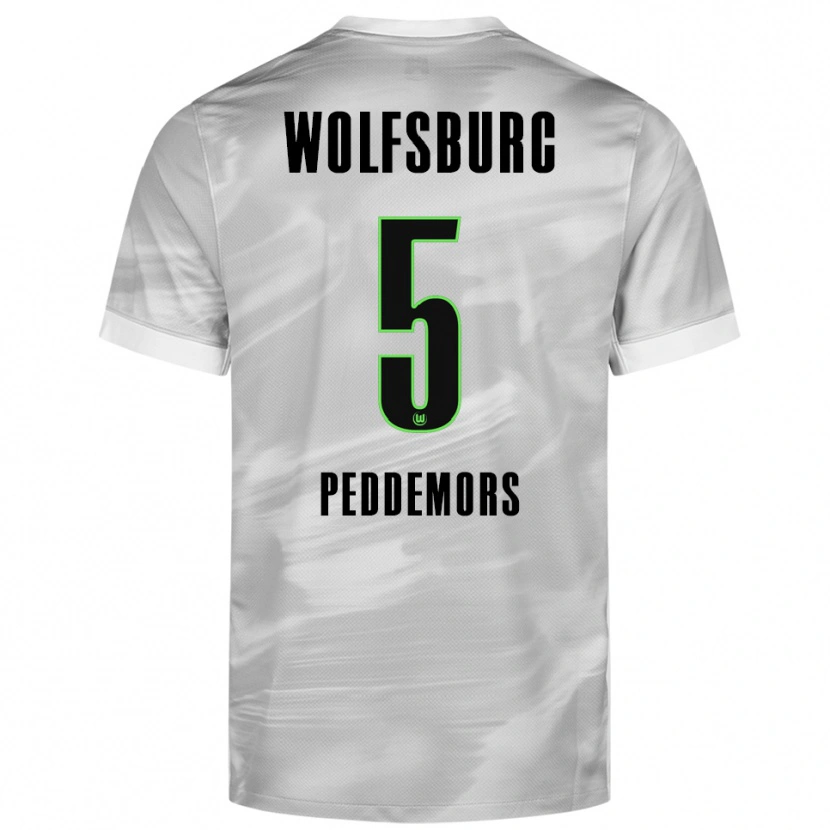 Danxen Dames Ella Peddemors #5 Grijs Wit Uitshirt Uittenue 2025/26 T-Shirt