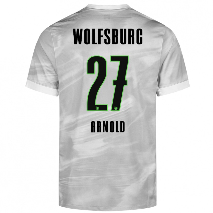 Danxen Dames Maximilian Arnold #27 Grijs Wit Uitshirt Uittenue 2025/26 T-Shirt