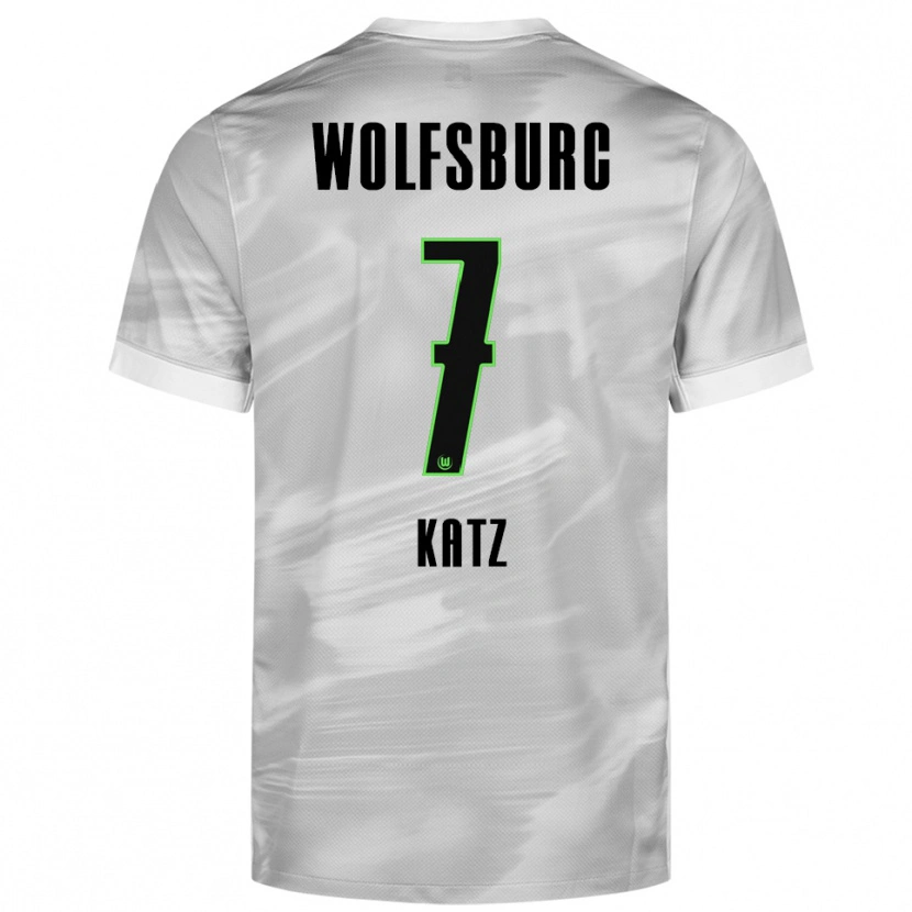 Danxen Dames Bruno Katz #7 Grijs Wit Uitshirt Uittenue 2025/26 T-Shirt