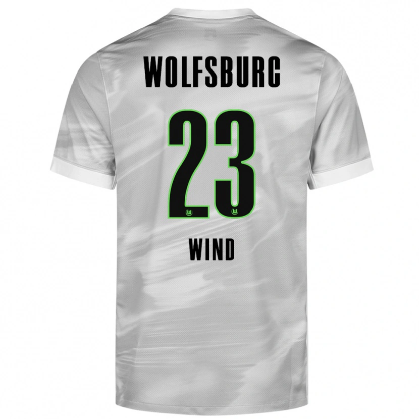 Danxen Dames Jonas Wind #23 Grijs Wit Uitshirt Uittenue 2025/26 T-Shirt