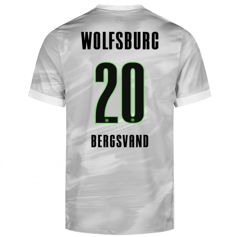 Danxen Dames Guro Bergsvand #20 Grijs Wit Uitshirt Uittenue 2025/26 T-Shirt