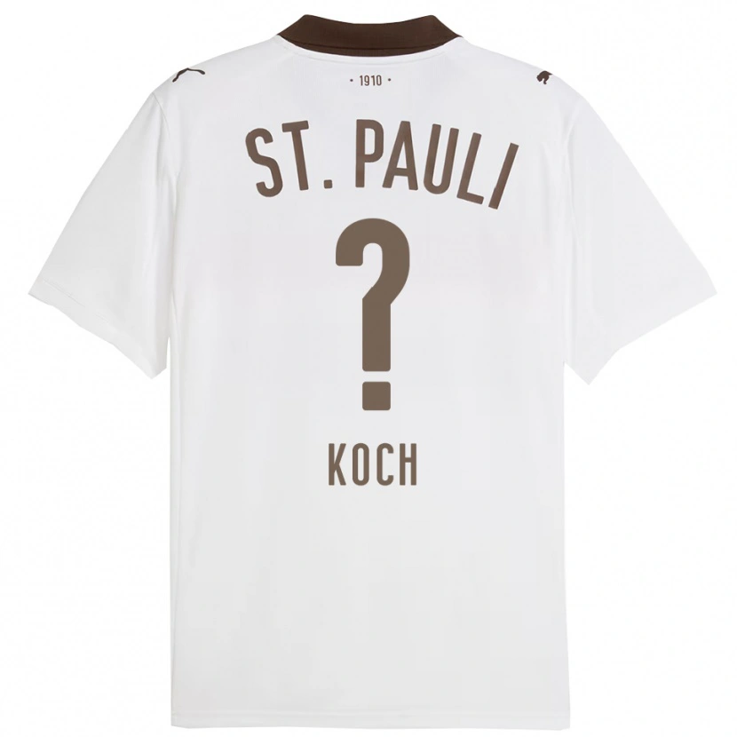 Danxen Dames Philip Koch #0 Wit Rood Uitshirt Uittenue 2025/26 T-Shirt