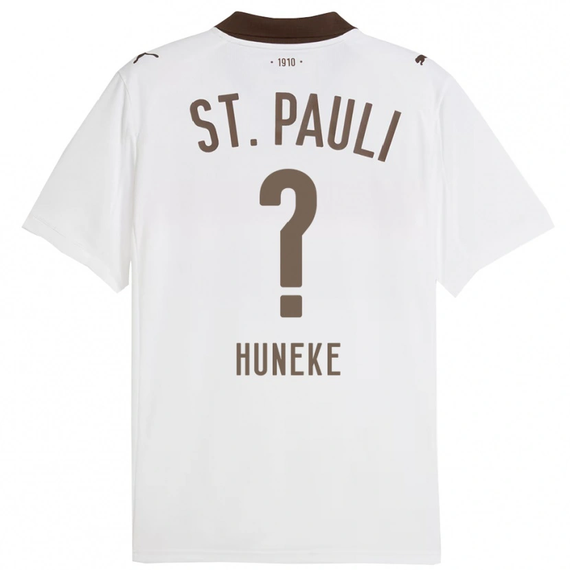 Danxen Dames Marvin Huneke #0 Wit Rood Uitshirt Uittenue 2025/26 T-Shirt