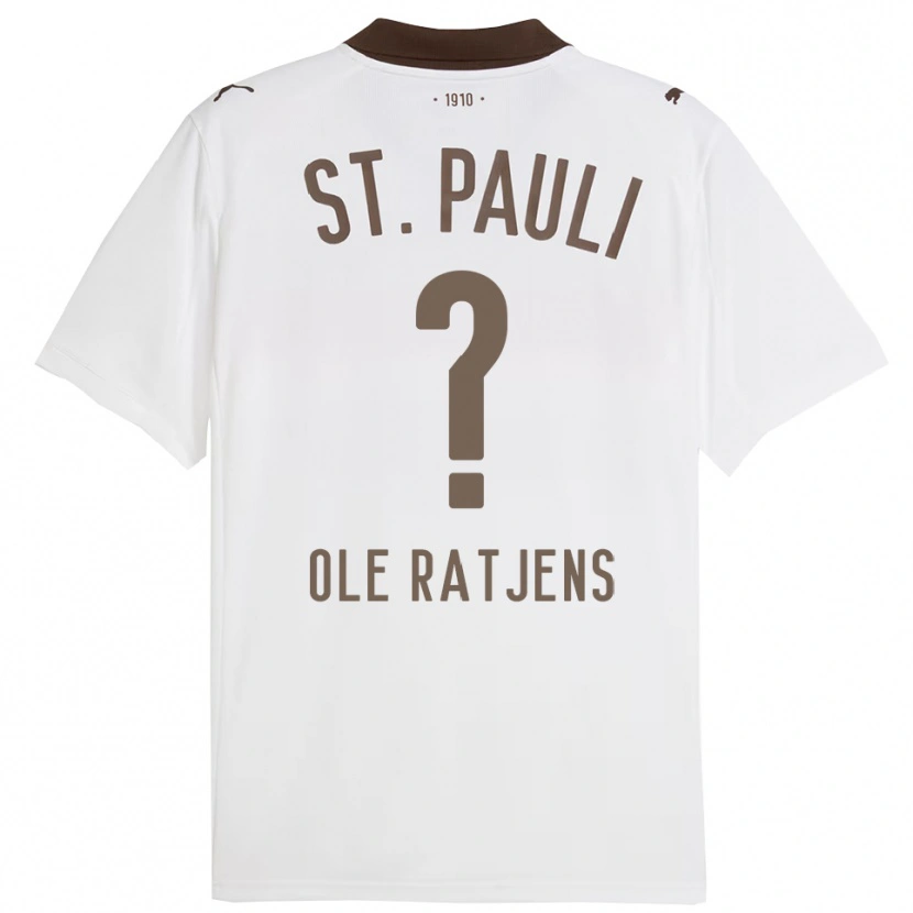Danxen Dames Sven Ole Ratjens #0 Wit Rood Uitshirt Uittenue 2025/26 T-Shirt