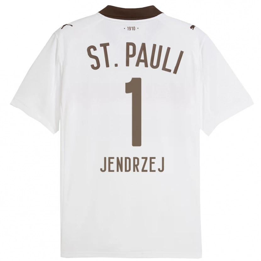 Danxen Dames Kevin Jendrzej #1 Wit Rood Uitshirt Uittenue 2025/26 T-Shirt