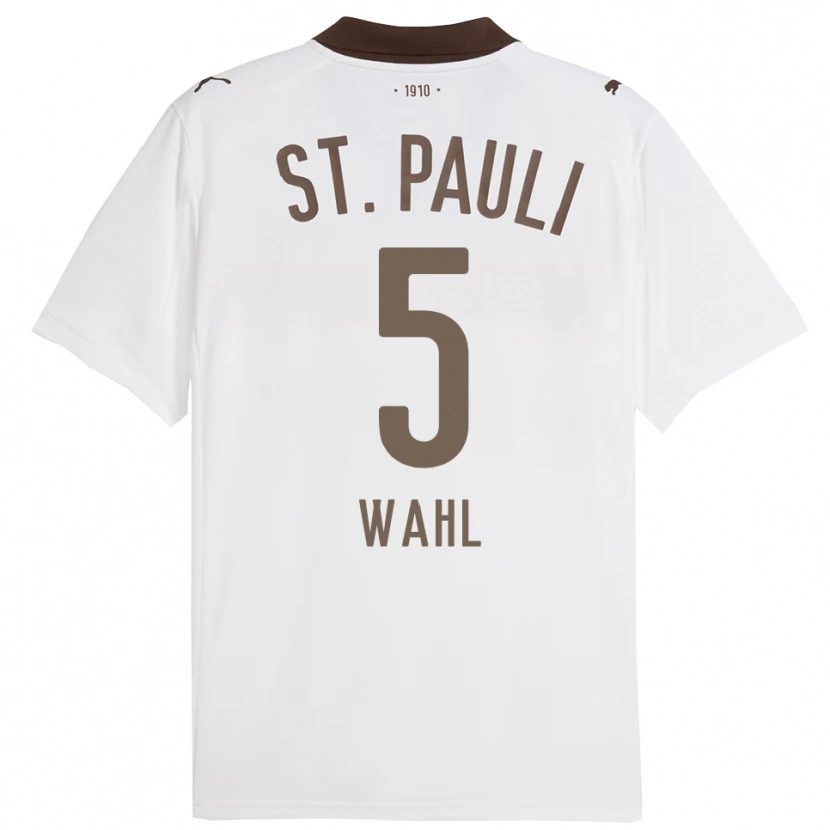 Danxen Dames Hauke Wahl #5 Wit Rood Uitshirt Uittenue 2025/26 T-Shirt