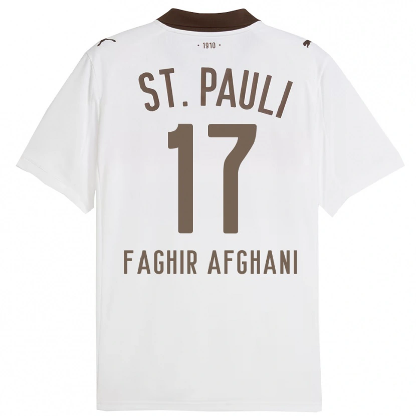 Danxen Dames Younan Faghir Afghani #17 Wit Rood Uitshirt Uittenue 2025/26 T-Shirt