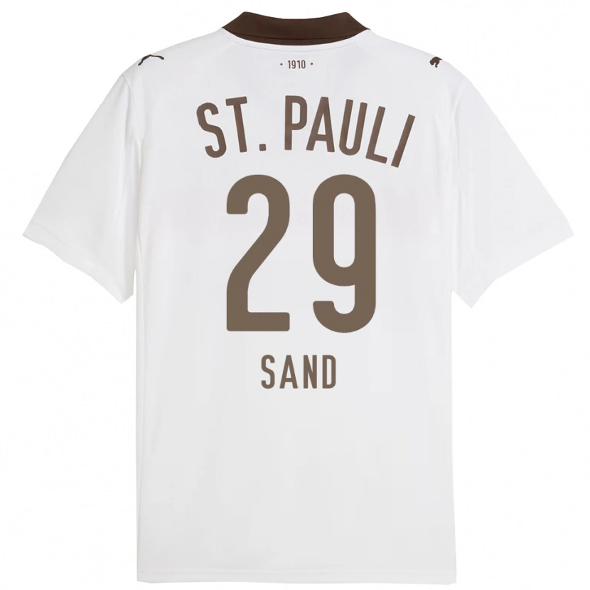 Danxen Dames Christoffer Sand #29 Wit Rood Uitshirt Uittenue 2025/26 T-Shirt
