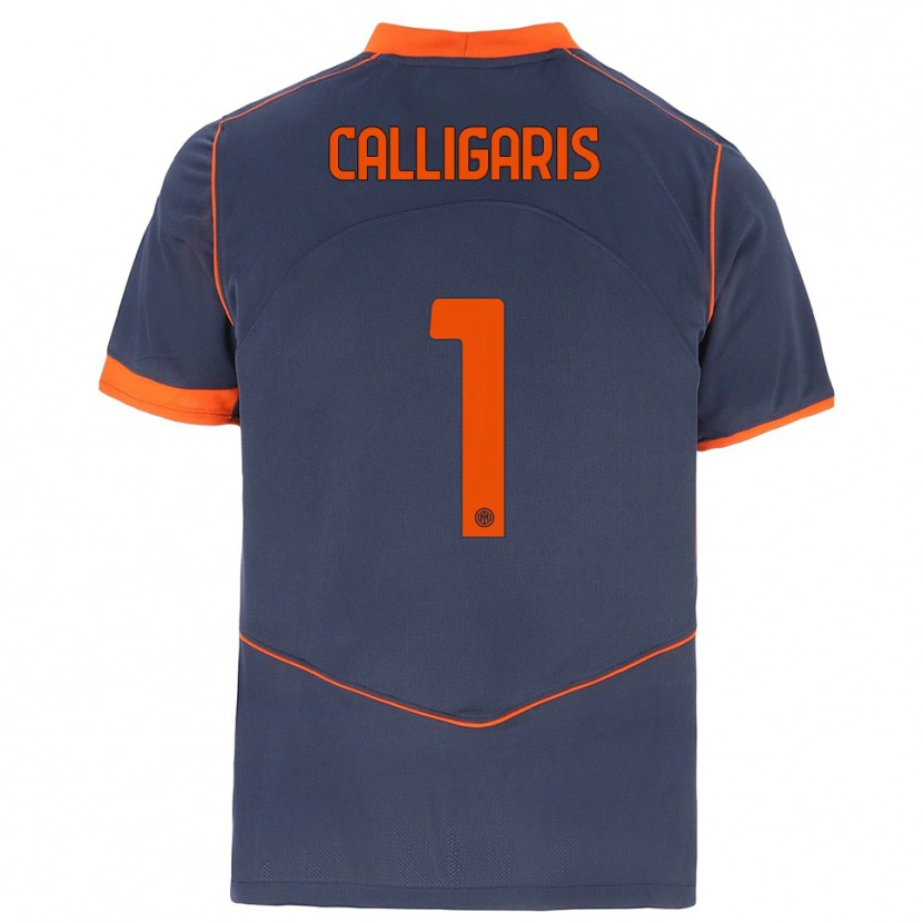 Danxen Dames Alessandro Calligaris #1 Grijs Oranje Thuisshirt Derde Tenue 2025/26 T-Shirt