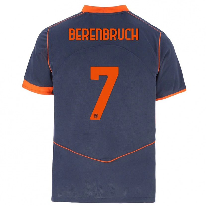 Danxen Dames Thomas Berenbruch #7 Grijs Oranje Thuisshirt Derde Tenue 2025/26 T-Shirt