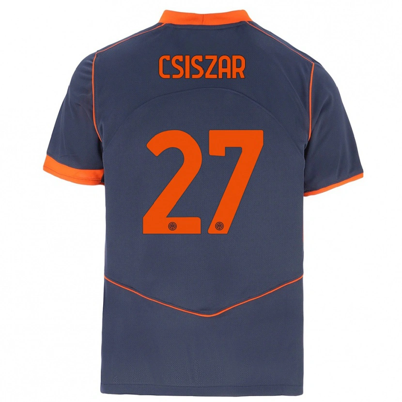 Danxen Dames Henrietta Csiszar #27 Grijs Oranje Thuisshirt Derde Tenue 2025/26 T-Shirt