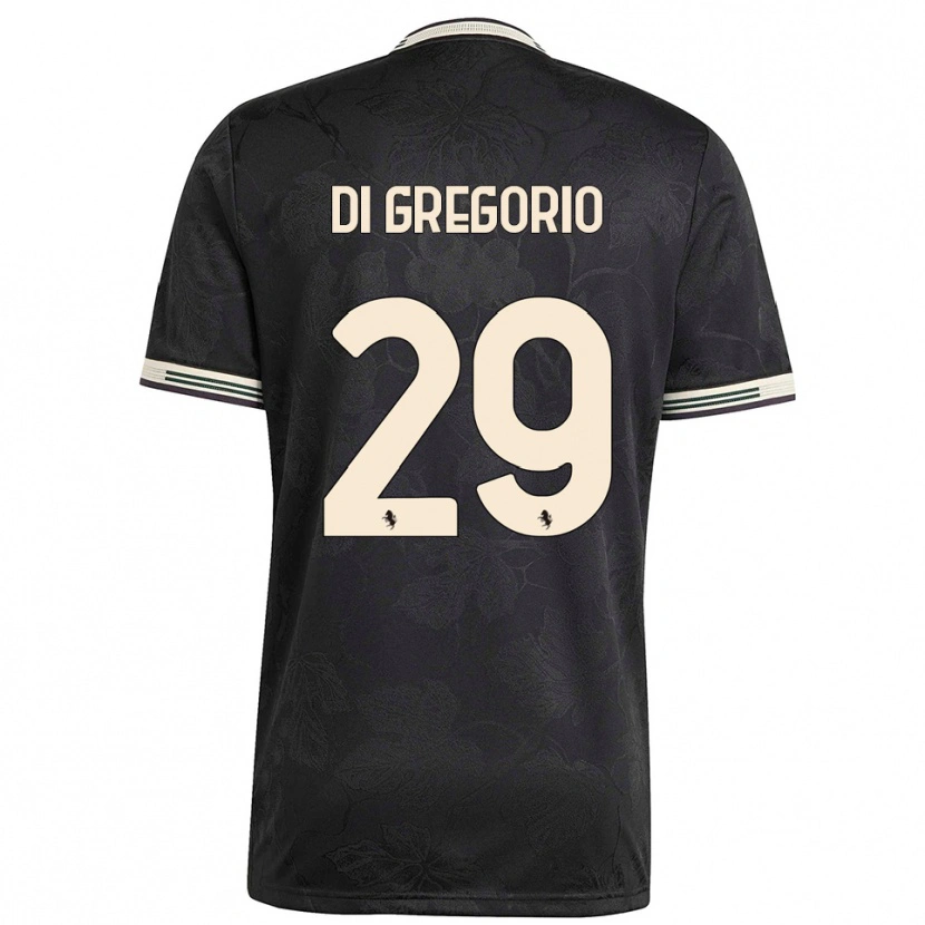 Danxen Dames Michele Di Gregorio #29 Zwart Wit Groen Thuisshirt Derde Tenue 2025/26 T-Shirt