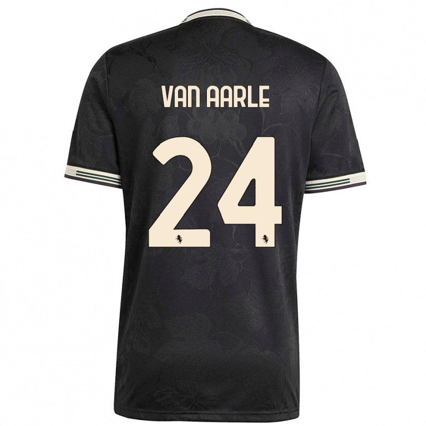 Danxen Dames Shane Van Aarle #24 Zwart Wit Groen Thuisshirt Derde Tenue 2025/26 T-Shirt