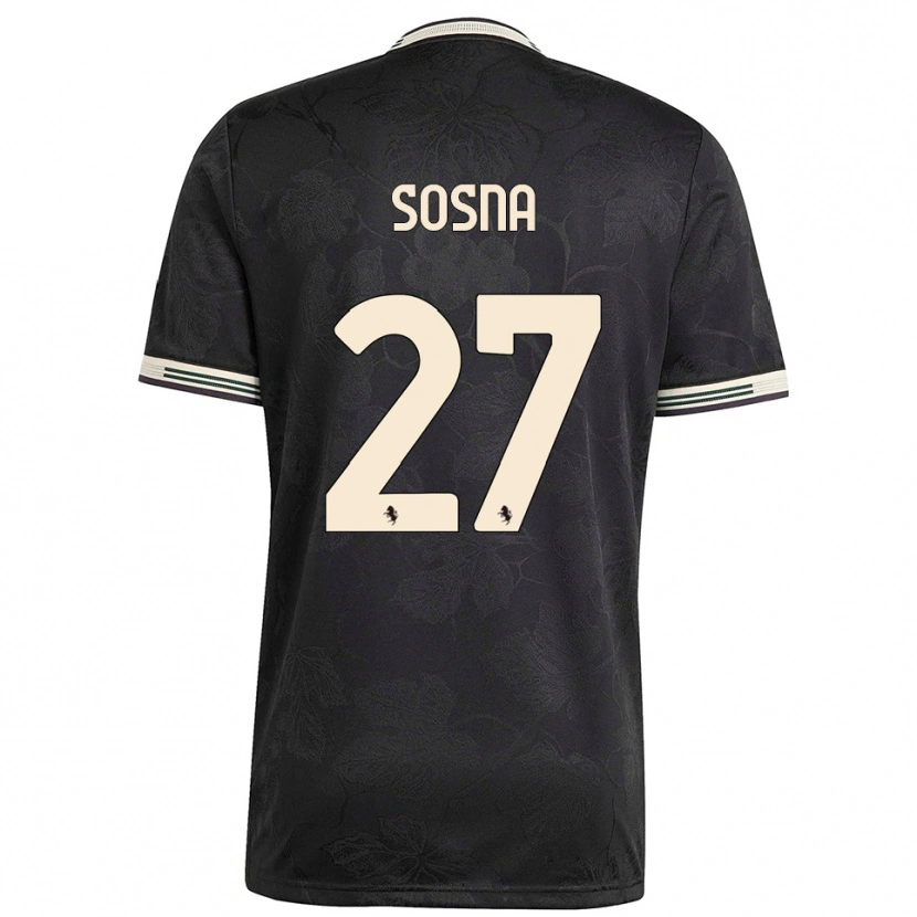 Danxen Dames Adam Sosna #27 Zwart Wit Groen Thuisshirt Derde Tenue 2025/26 T-Shirt