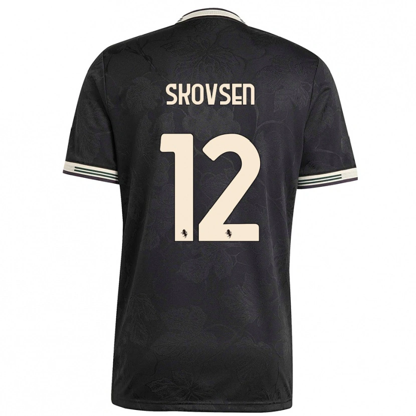 Danxen Dames Matilde Lundorf Skovsen #12 Zwart Wit Groen Thuisshirt Derde Tenue 2025/26 T-Shirt
