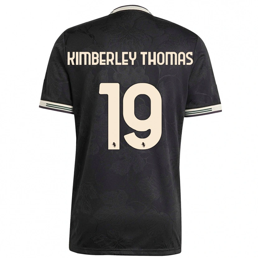 Danxen Dames Lindsey Kimberley Thomas #19 Zwart Wit Groen Thuisshirt Derde Tenue 2025/26 T-Shirt