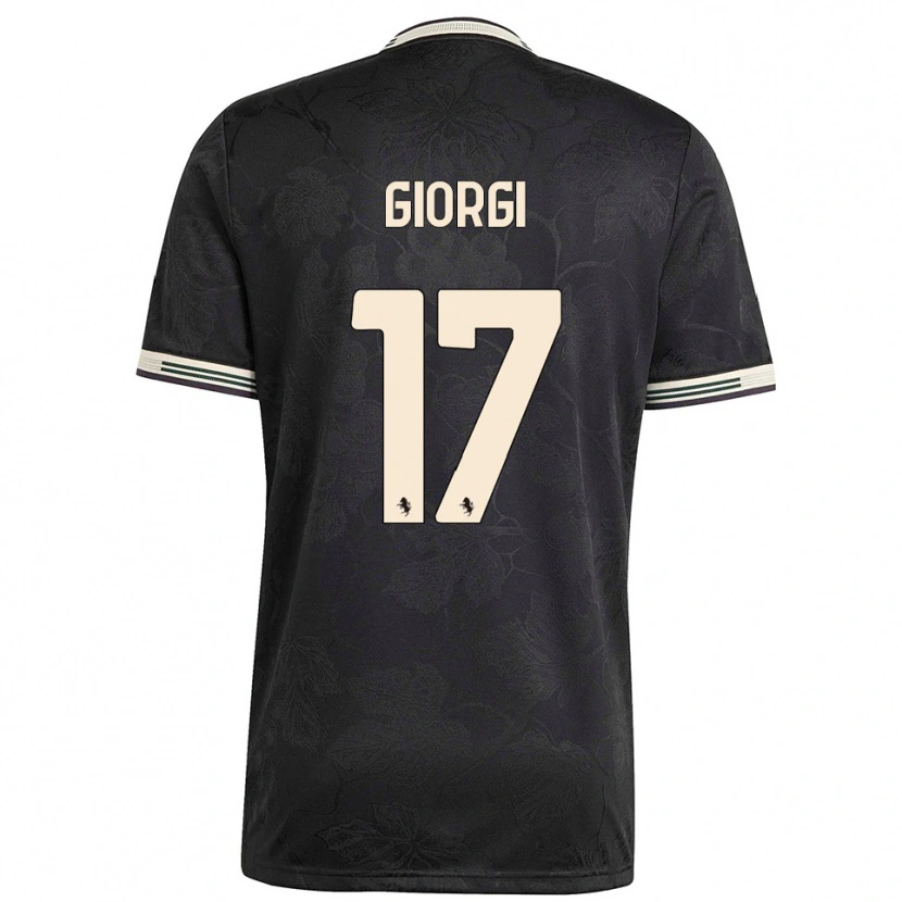 Danxen Dames Lorenzo Giorgi #17 Zwart Wit Groen Thuisshirt Derde Tenue 2025/26 T-Shirt