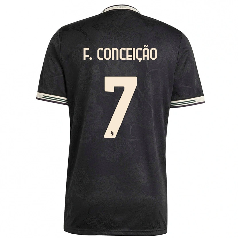 Danxen Dames Francisco Conceição #7 Zwart Wit Groen Thuisshirt Derde Tenue 2025/26 T-Shirt