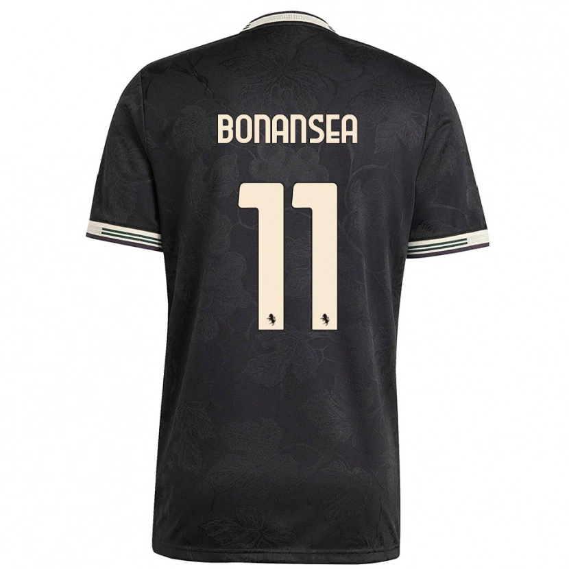 Danxen Dames Barbara Bonansea #11 Zwart Wit Groen Thuisshirt Derde Tenue 2025/26 T-Shirt