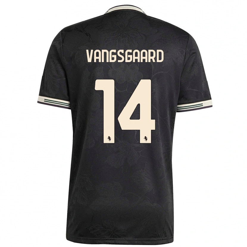Danxen Dames Amalie Jørgensen Vangsgaard #14 Zwart Wit Groen Thuisshirt Derde Tenue 2025/26 T-Shirt