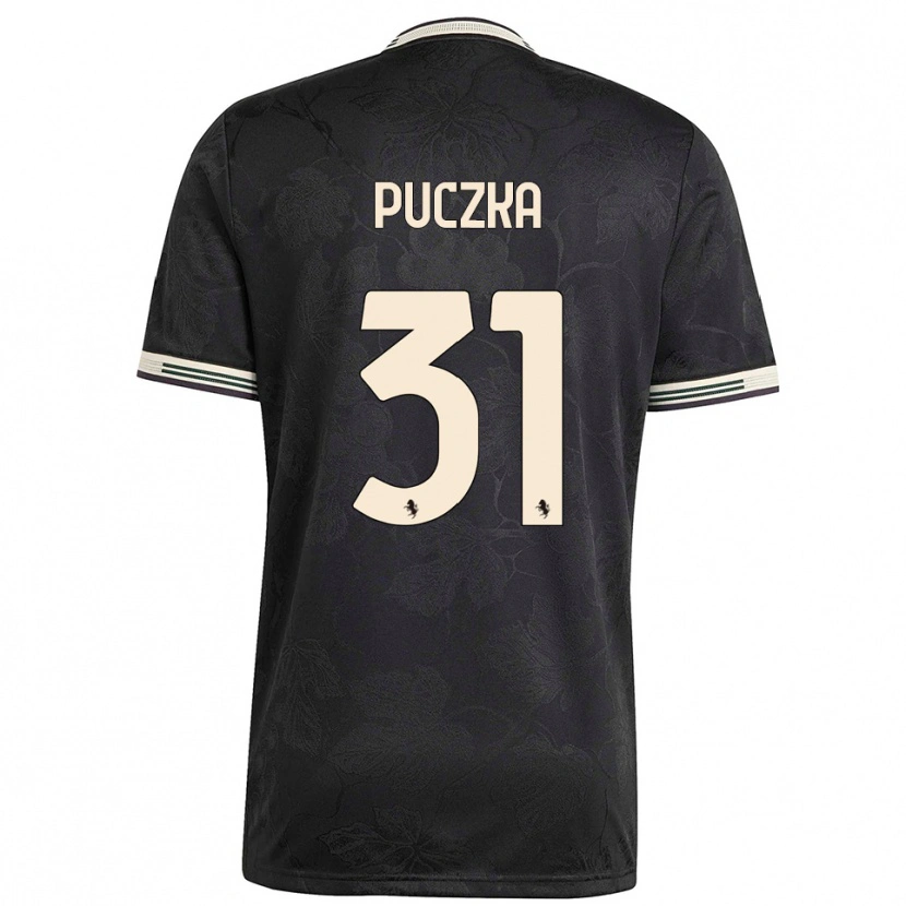 Danxen Dames David Puczka #31 Zwart Wit Groen Thuisshirt Derde Tenue 2025/26 T-Shirt
