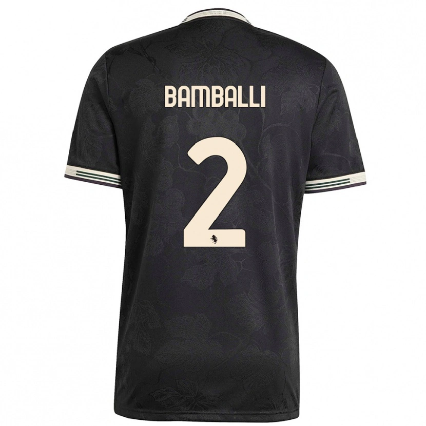 Danxen Dames Léo Bamballi #2 Zwart Wit Groen Thuisshirt Derde Tenue 2025/26 T-Shirt