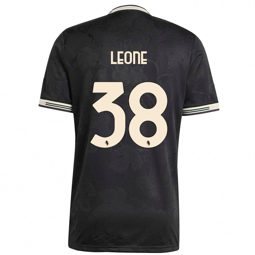 Danxen Dames Francesco Leone #38 Zwart Wit Groen Thuisshirt Derde Tenue 2025/26 T-Shirt