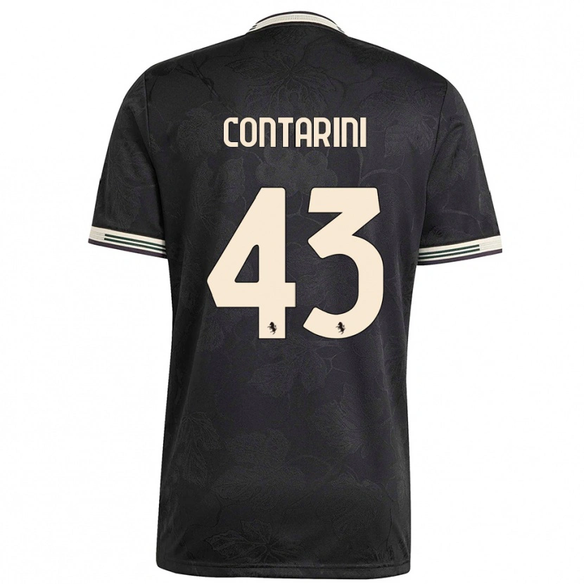 Danxen Dames Jacopo Contarini #43 Zwart Wit Groen Thuisshirt Derde Tenue 2025/26 T-Shirt