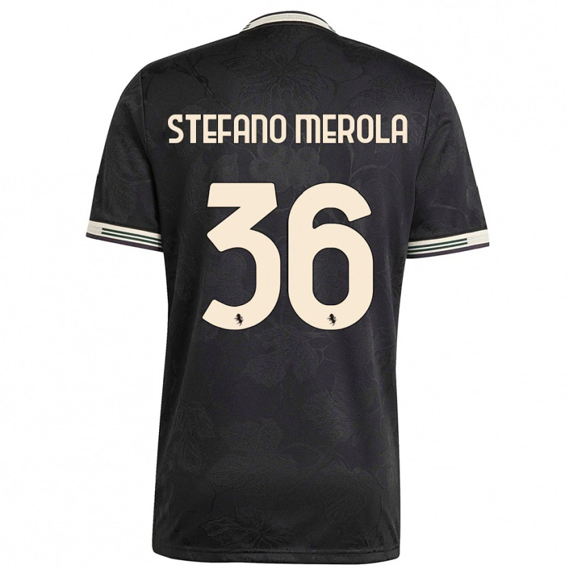 Danxen Dames Antonio Stefano Merola #36 Zwart Wit Groen Thuisshirt Derde Tenue 2025/26 T-Shirt