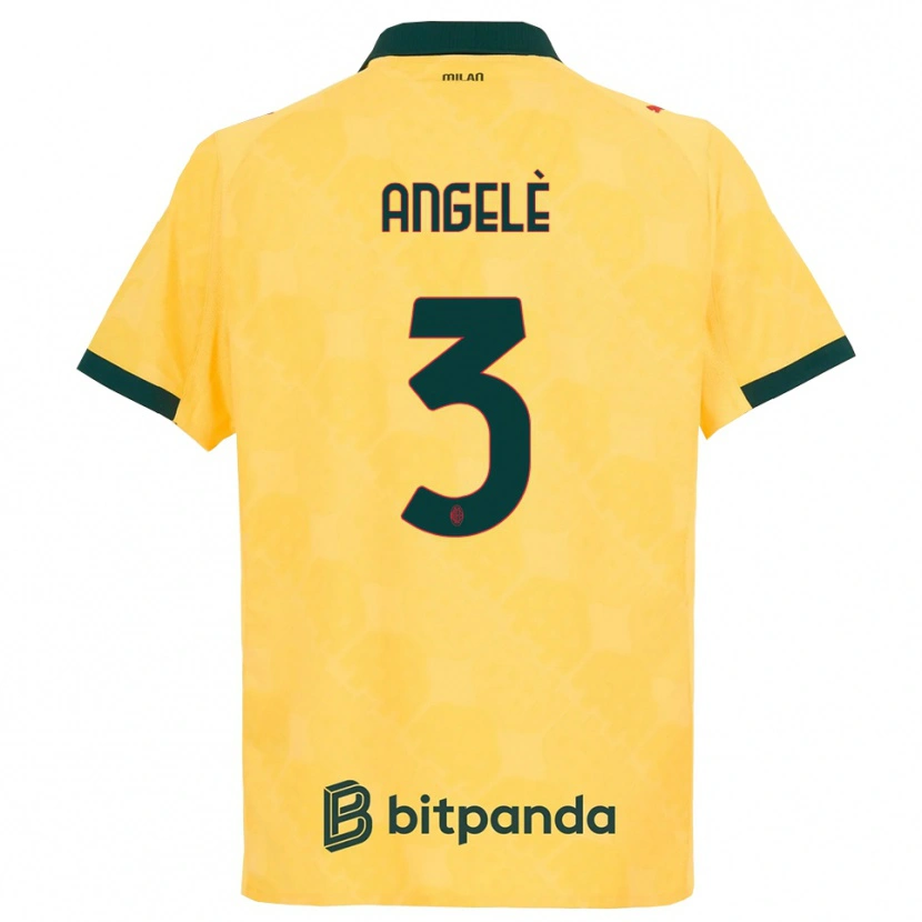 Danxen Dames Gregorio Angelè #3 Geel Zwart Thuisshirt Derde Tenue 2025/26 T-Shirt