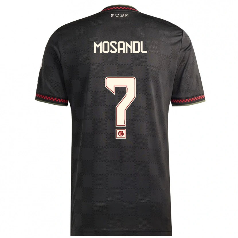 Danxen Dames Moritz Mosandl #0 Zwart Wit Thuisshirt Derde Tenue 2025/26 T-Shirt