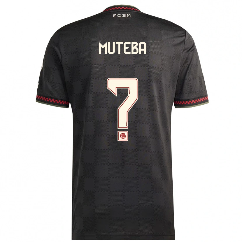 Danxen Dames Elias Muteba #0 Zwart Wit Thuisshirt Derde Tenue 2025/26 T-Shirt