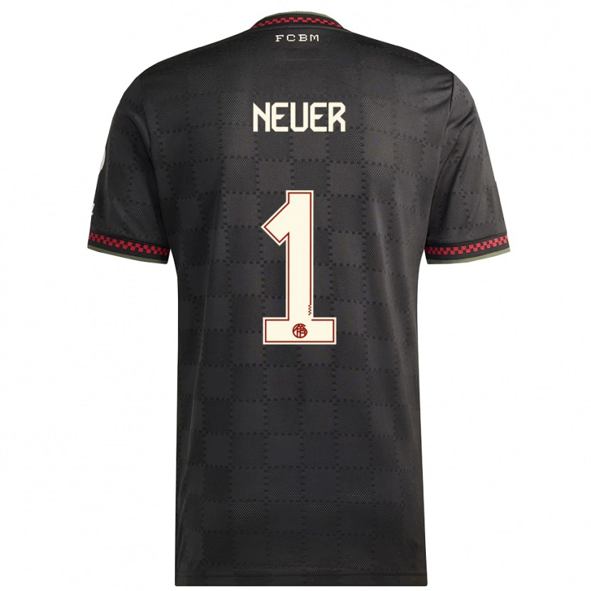 Danxen Dames Manuel Neuer #1 Zwart Wit Thuisshirt Derde Tenue 2025/26 T-Shirt