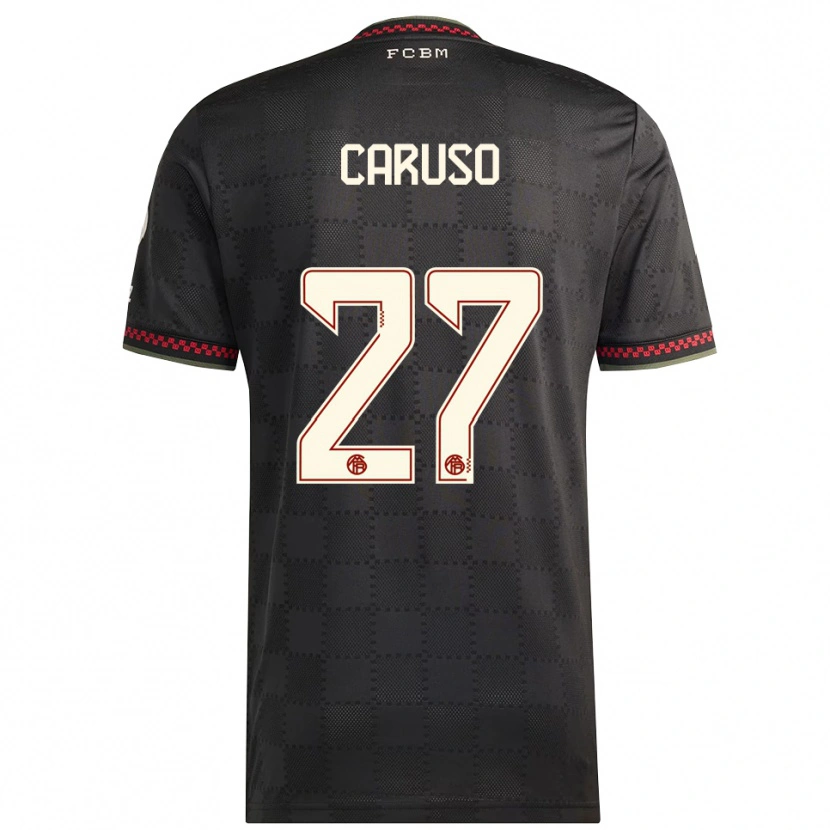 Danxen Dames Arianna Caruso #27 Zwart Wit Thuisshirt Derde Tenue 2025/26 T-Shirt