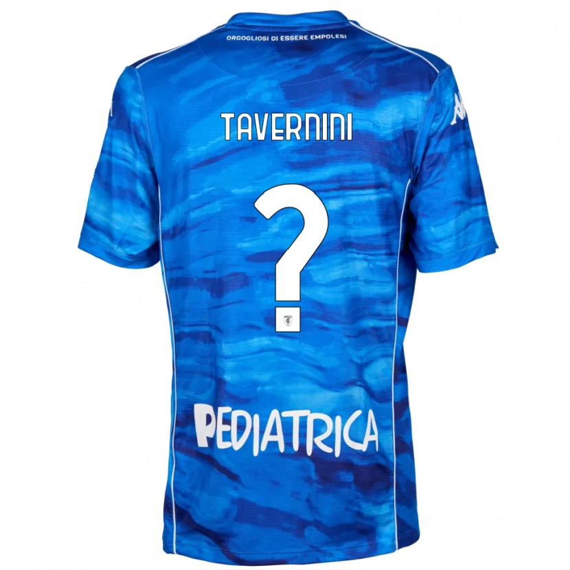 Danxen Kinderen Lorenzo Tavernini #0 Blauw Wit Thuisshirt Thuistenue 2025/26 T-Shirt