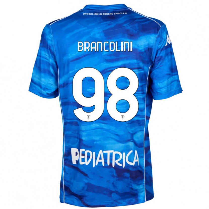 Danxen Kinderen Federico Brancolini #98 Blauw Wit Thuisshirt Thuistenue 2025/26 T-Shirt