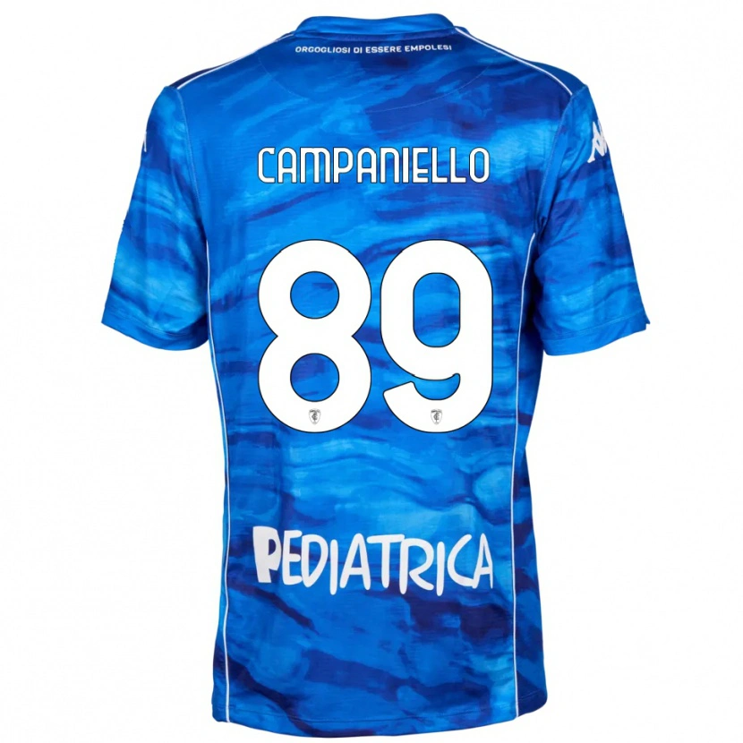 Danxen Kinderen Thomas Campaniello #89 Blauw Wit Thuisshirt Thuistenue 2025/26 T-Shirt