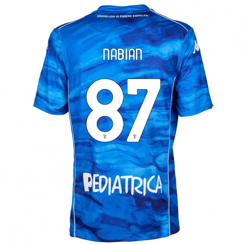 Danxen Kinderen Herculano Nabian #87 Blauw Wit Thuisshirt Thuistenue 2025/26 T-Shirt