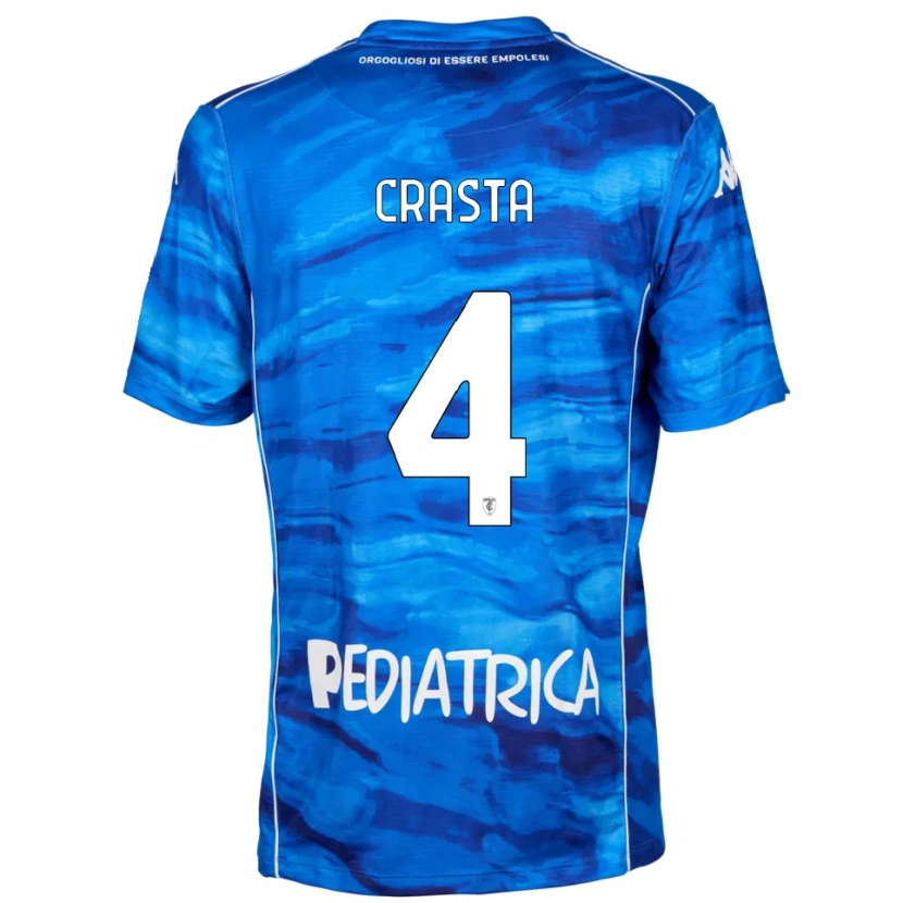Danxen Kinderen Mario Crasta #4 Blauw Wit Thuisshirt Thuistenue 2025/26 T-Shirt