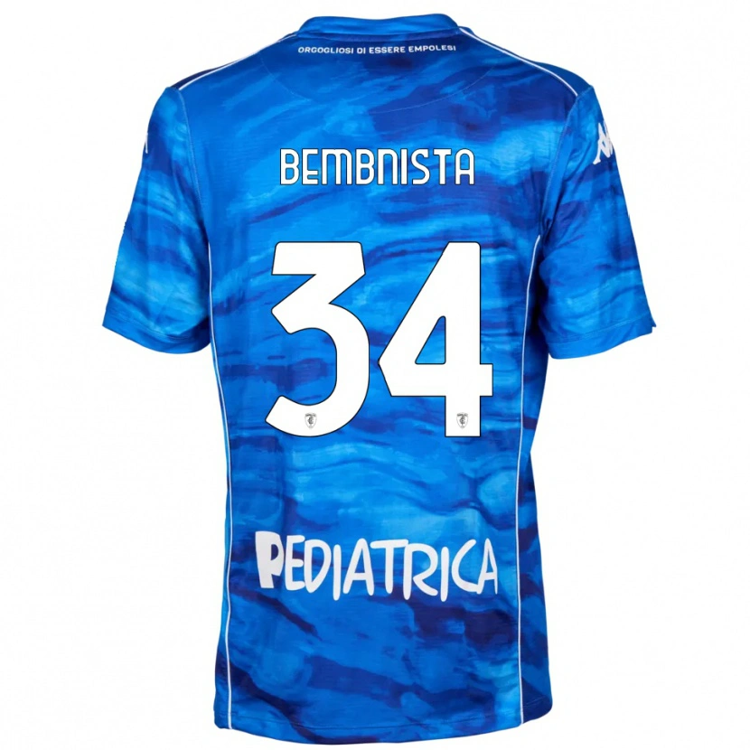 Danxen Kinderen Dawid Bembnista #34 Blauw Wit Thuisshirt Thuistenue 2025/26 T-Shirt